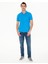 Pierre Cardin Erkek Kobalt Slim Fit Polo Yaka Basic T-Shirt 50252448-VR077