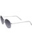 E103 Metal Oval Model Gümüş Füme Degrade Unisex Güneş Gözlüğü C5 CAT.2 2