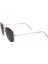 E104 Metal Kare Model Gold Füme Unisex Güneş Gözlüğü C2 CAT.3 2