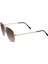 E104 Metal Kare Model Gold Kahverengi Degrade Unisex Güneş Gözlüğü C4 CAT.2 2