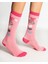 Dizaltı Çocuk Kayak Snowboard Çorabı - Kiss Me Pembe 1