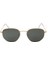 E102 Metal Geometrik Köşeli Model Gold Koyu Yeşil Unisex Güneş Gözlüğü C3 CAT.3 1
