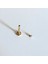 Cerrahi Çelik Zirkon Taşlı Gold Dudak Piercing 10 mm - 1 Adet 3