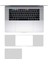 Apple Macbook Pro A1278 Trackpad Koruyucu Sticker Etiket Cmp-Tps 5