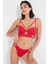 Kırmızı Askılı Half Band Bikini Üstü 1