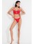 Kırmızı Askılı Half Band Bikini Üstü 5