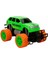 1:18 Uzaktan Kumandalı Neon Jumbo Weels USB Şarjlı Araba 26 Cm. - Yeşil Jeep 1