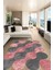 Bulut Desenli Pembe-Gri Lazer Kesim Halı (Makinada Yıkanabilir Kaymaz Dot Taban) -WL350 1