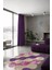 Bulut Desenli Mor-Pembe-Kahve Lazer Kesim Halı (Makinada Yıkanabilir Kaymaz Dot Taban) -WL345 1