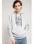 Dragon Baskılı Gri Oversize Erkek Sweatshirt 1