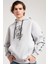 Dragon Baskılı Gri Oversize Erkek Sweatshirt 4
