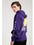 Dragon Baskılı Mor Oversize Erkek Sweatshirt 2