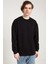 Asit Yıkamalı Siyah Oversize Erkek Sweatshirt 2