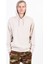 Krem Rengi Büyük Beden Erkek Kapüşonlu Sweatshirt 1