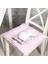Pembe Zeminde Sevimli Kuzucuk Tasarımlı Bebek Odası Pofidik Sandalye Minderi - 40 x 40 cm 1