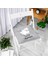 Real Homes Gri Zeminde Sevimli Kuzucuk Tasarımlı Bebek Odası Pofidik Sandalye Minderi - 40 x 40 cm 2