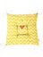 Real Homes Sarı Zigzaglı I Love Animal Desenli Çocuk Odası Pofidik Sandalye Minderi - 40 x 40 cm 3
