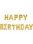 Happy Birthday Altın Harfler Folyo Balon 1
