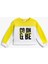 Kız Çocuk Slogan Baskılı Renk Bloklu Sweatshirt 1