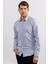 Modern Slim Fit Dar Kesim Armürlü Erkek Gömlek 2