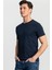 Slim Fit Dar Kesim Bisiklet Yaka Düz Basic Kısa Kol T-Shirt 1