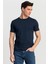 Slim Fit Dar Kesim Bisiklet Yaka Düz Basic Kısa Kol T-Shirt 2