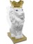 Dekoratif Polyester Aslan Biblo Beyaz (35X13CM) 2