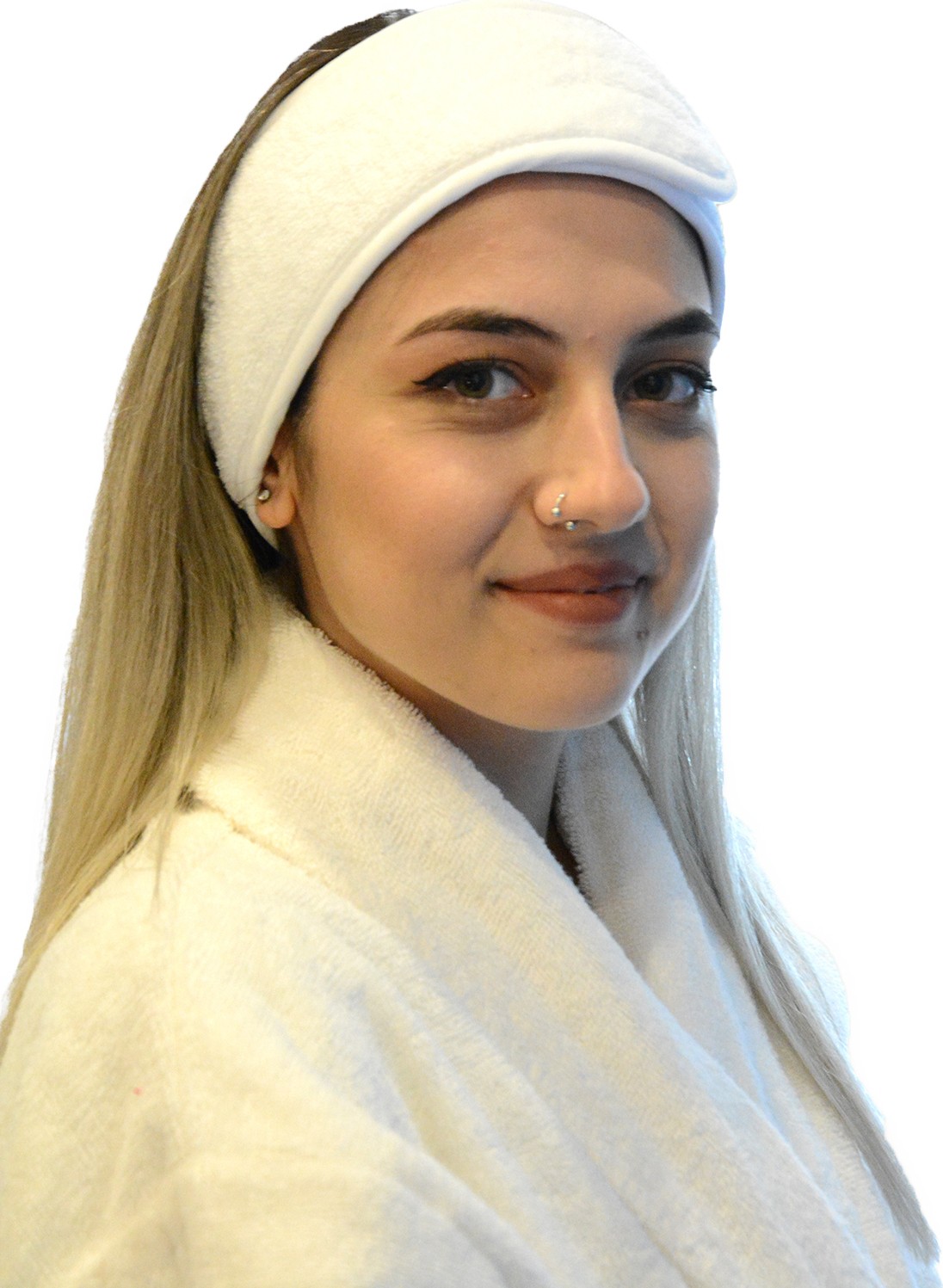 Anera Towel Saç Bandı %100 Pamuklu Havlu Makyaj Bandı Sporcu Saç Ter Bandı