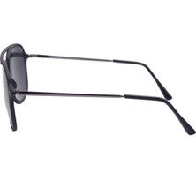 Eroe E107 Metal Oversize Kare Model Siyah Unisex Güneş Gözlüğü  C1 CAT.3