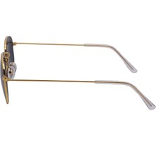Eroe E104 Metal Kare Model Gold Kahverengi Degrade Unisex Güneş Gözlüğü C4 CAT.2