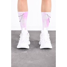 Ripeness Socks Silver Busan Gümüş Takı Setli Batik Boyalı Tenis Çorabı