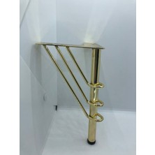 Karakoç Metal 20 x 12 x 12 cm Gold Berjer koltuk Mobilya  Ayağı 4 Adet