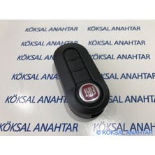 Köksal Anahtar Fiat 500 Punto Doblo 3 Tuşlu Siyah Kumanda Kabı