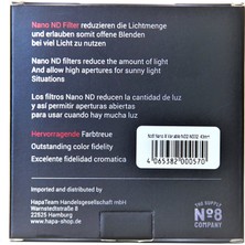 No 8 No8 43MM Nano Variable Density Nd 2-32 Filtre (1-5 Stop)