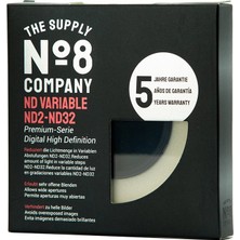 No 8 No8 43MM Nano Variable Density Nd 2-32 Filtre (1-5 Stop)