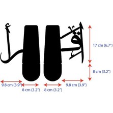 İslamic Wall Art Ikra-"oku" Lafzı Yazılı Metal Dekoratif Kitap Tutucu,kitaplık Dekoratif Raf, Dekoratif Aksesuar