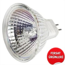 Alkur 1 Takım Spot Lamba  Horoz 220X50 50 Watt Çanak Ampul Ampül Mr 16 Duylu