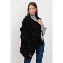 Hintohu Siyah Polar Şal 190X65CM