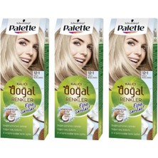 Palette Kalıcı Doğal Renkler Saç Boyası 12-1 Küllü Buzul Sarısı 3 Paket