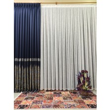 Perhal Naturel Keten Pilesiz Tül Perde