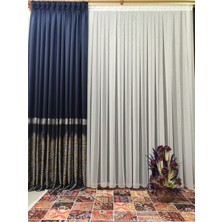 Perhal Yağmur Desenli Ince Keten 1-2,5 Orta Pile Tül Perde