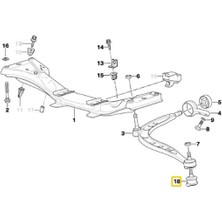 Heropar Bmw E36 ve Z3 Uyumlu Frow Kısa Rotil Oem No 31126758510