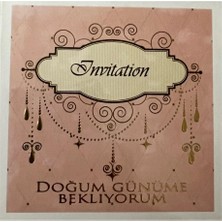 Keskin Color Doğum Günü Davetiye Seti 10 Kart + 10 Zarf