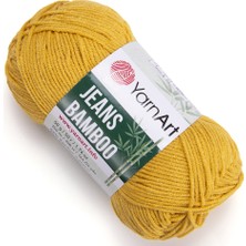 Yarnart Yarn Art Jeans Bamboo El Örgü Ipi,koyu SARI-107