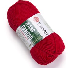 Yarnart Yarn Art Jeans Bamboo El Örgü IPI,KIRMIZI-144