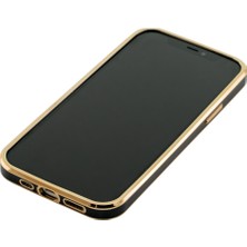 Shoptocase Apple iPhone 11 Premium Electrolize Silikonlu Siyah Telefon Kılıfı