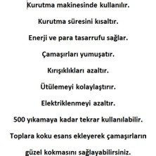 Burberk Yün Kurutma Topu - Çamaşır Kurutma Topu 6'lı