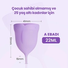 Mothersmart femometer® Adet Kabı-Regl Kabı-Rose 2'li Medikal Sınıf Silikon Menstrual Cup(A size + B size)