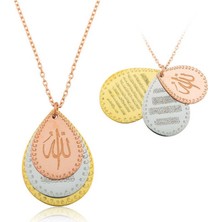 925 Gümüş Ayet El Kürsi 925 Ayar Gümüş Kolye