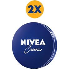 NIVEA Creme Teneke Nemlendirici Krem 150 ml x2 Adet,Tüm Cilt Tipleri Için,Yoğun Nemlendirme,El ,Yüz ve Vücut